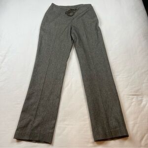 Banana Republic Women’s Heathered Taupe Wool Blend Side Zip Dress Pants Size 2